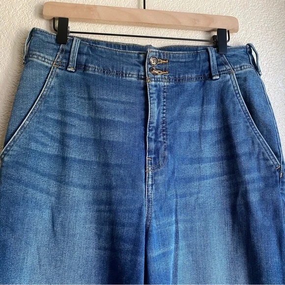 Anthropologie Pilcro Eventide Trouser High-Rise Wide-Leg Jeans - Picture 5 of 9